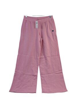 NEW Hollister Women's Pink Wide-Leg Sweatpants Size Small Cotton Blend